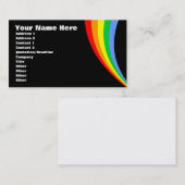 Corey Tiger 80er Retro Rainbow Visitenkarte (Vorne/Hinten)