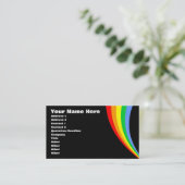 Corey Tiger 80er Retro Rainbow Visitenkarte (Stehend Vorderseite)