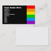 Corey Tiger 80er Retro Rainbow Visitenkarte (Vorne/Hinten)