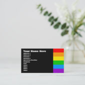 Corey Tiger 80er Retro Rainbow Visitenkarte (Stehend Vorderseite)