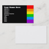 Corey Tiger 80er Retro Rainbow Visitenkarte (Vorne/Hinten)