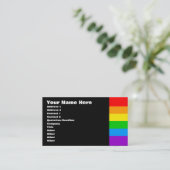 Corey Tiger 80er Retro Rainbow Visitenkarte (Stehend Vorderseite)