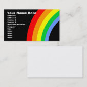 Corey Tiger 80er Retro Rainbow Visitenkarte (Vorne/Hinten)