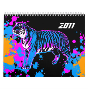 Corey Tiger 80er Retro Style 2011 Kalender