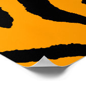 Corey Tiger 80er Retro Tiger Muster Poster (Ecke)