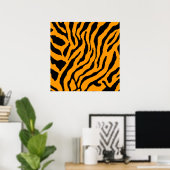 Corey Tiger 80er Retro Tiger Muster Poster (Heimbüro)