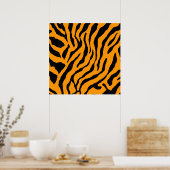 Corey Tiger 80er Retro Tiger Muster Poster (Küche)
