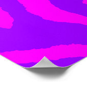 Corey Tiger 80er Retro Tiger Muster Poster (Ecke)