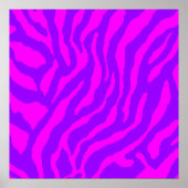 Corey Tiger 80er Retro Tiger Muster Poster (Vorne)