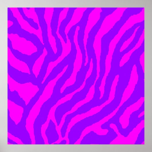 Corey Tiger 80er Retro Tiger Muster Poster (Vorne)