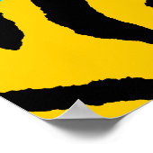 Corey Tiger 80er Retro Tiger Muster Poster (Ecke)