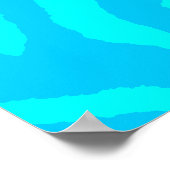 Corey Tiger 80er Retro Tiger Muster Poster (Ecke)