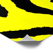 Corey Tiger 80er Retro Tiger Muster Poster (Ecke)