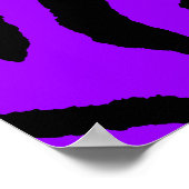 Corey Tiger 80er Retro Tiger Muster Poster (Ecke)