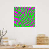 Corey Tiger 80er Retro Tiger Muster Poster (Küche)