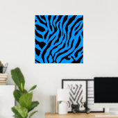 Corey Tiger 80er Retro Tiger Muster Poster (Heimbüro)
