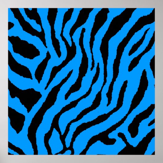 Corey Tiger 80er Retro Tiger Muster Poster (Vorne)