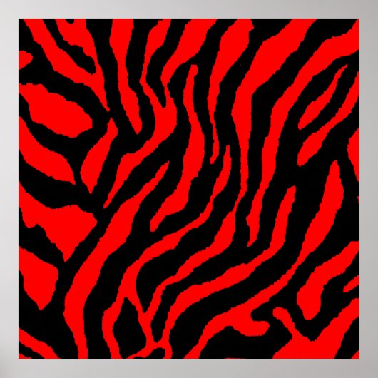 Corey Tiger 80er Retro Tiger Muster Poster (Vorne)