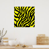 Corey Tiger 80er Retro Tiger Muster Poster (Küche)