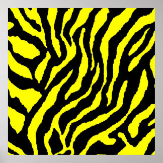 Corey Tiger 80er Retro Tiger Muster Poster