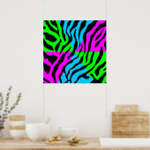 Corey Tiger 80er Retro Tiger Muster Poster (Küche)