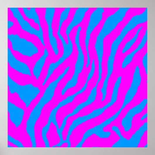 Corey Tiger 80er Retro Tiger Muster Poster (Vorne)