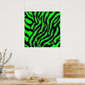 Corey Tiger 80er Retro Tiger Muster Poster (Küche)