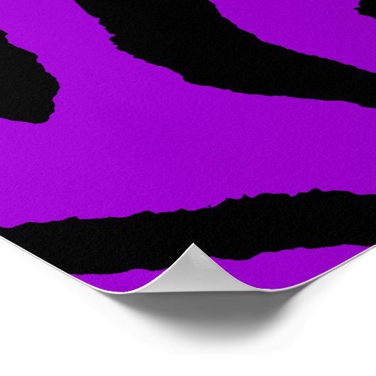 Corey Tiger 80er Retro Tiger Muster Poster (Ecke)