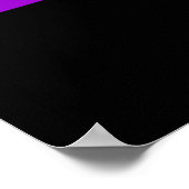 Corey Tiger 80er Retro Unicorn Rainbow Poster (Ecke)