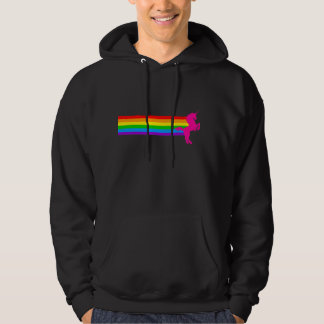 COREY TIGER 80ER RETRO VINTAG RAINBOW UNICORN HOODIE