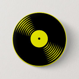 Corey Tiger 80er Retro Vintag Vinyl Record Button