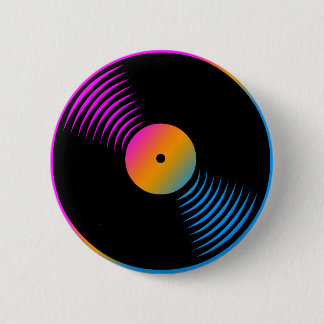 Corey Tiger 80er Retro Vintag Vinyl Record Button