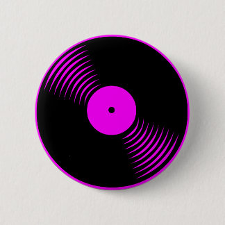 Corey Tiger 80er Retro Vintag Vinyl Record Button