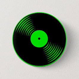 Corey Tiger 80er Retro Vintag Vinyl Record Button