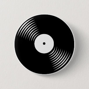 Corey Tiger 80er Retro Vintag Vinyl Record Button