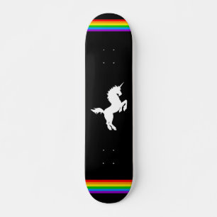 COREY TIGER 80er RETRO VINTAGE EINHORN REGENBOGEN Skateboard