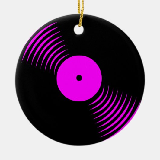 Corey Tiger 80er Retro Vinyl Record Ornament (Vorne)