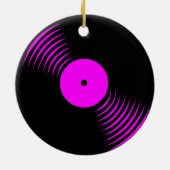 Corey Tiger 80er Retro Vinyl Record Ornament (Hinten)