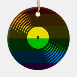 Corey Tiger 80er Retro Vinyl Record Ornament