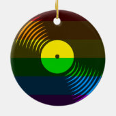 Corey Tiger 80er Retro Vinyl Record Ornament (Hinten)