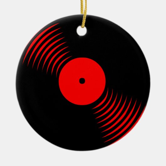 Corey Tiger 80er Retro Vinyl Record Ornament (Vorne)