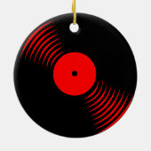 Corey Tiger 80er Retro Vinyl Record Ornament (Hinten)