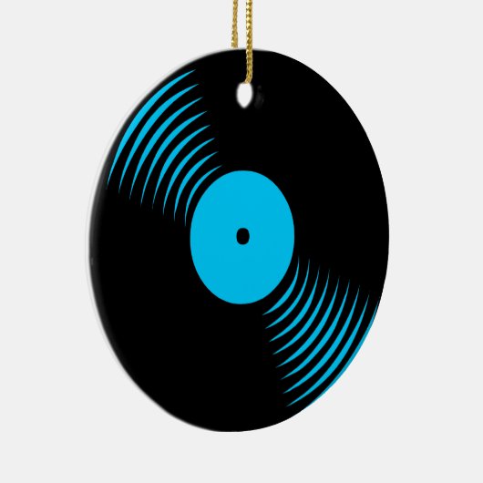 Corey Tiger 80er Retro Vinyl Record Ornament (Rechts)