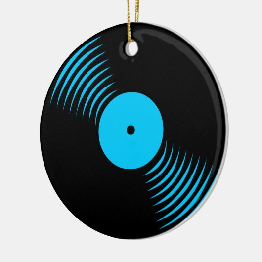 Corey Tiger 80er Retro Vinyl Record Ornament (Links)