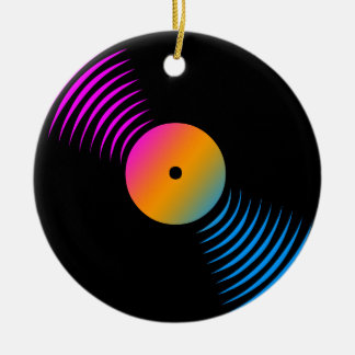 Corey Tiger 80er Retro Vinyl Record Ornament