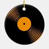 Corey Tiger 80er Retro Vinyl Record Ornament (Hinten)