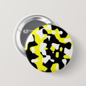 Corey Tiger 80er Retro Yellow Camouflage (Camoufla Button (Vorne & Hinten)
