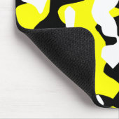 Corey Tiger 80er Retro Yellow Camouflage (Camoufla Mousepad (Ecke)