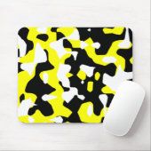 Corey Tiger 80er Retro Yellow Camouflage (Camoufla Mousepad (Mit Mouse)