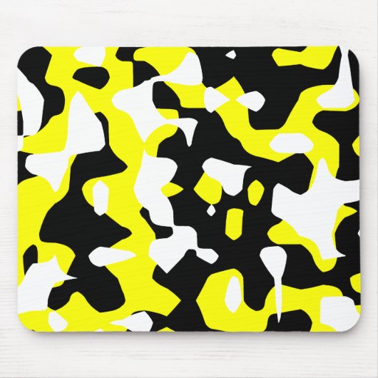 Corey Tiger 80er Retro Yellow Camouflage (Camoufla Mousepad (Vorne)